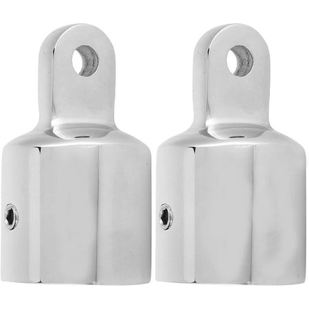 HSEAMALL Bimini Top Eye End Cap si adatta a tubi rotondi OD, in acciaio inossidabile Heavy Duty Boat Bimini Top Caps Raccordi per baldacchino per hardware marino (22mm-2 PCS