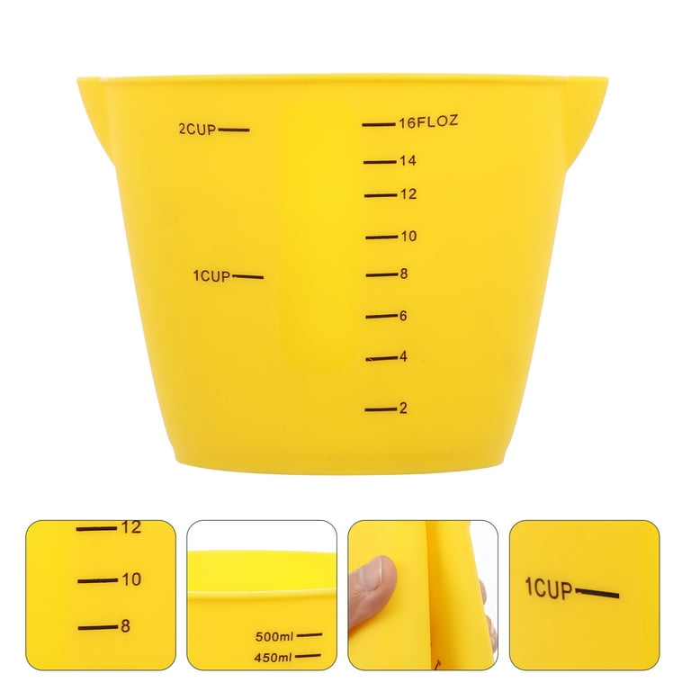 Magic Resin | 2 x 500ml & 2 x 250ml | Silicone Measuring Cups | Premium Quality & Non-Stick | Great for Epoxy Resin Mixing | BPA Free & Microwave