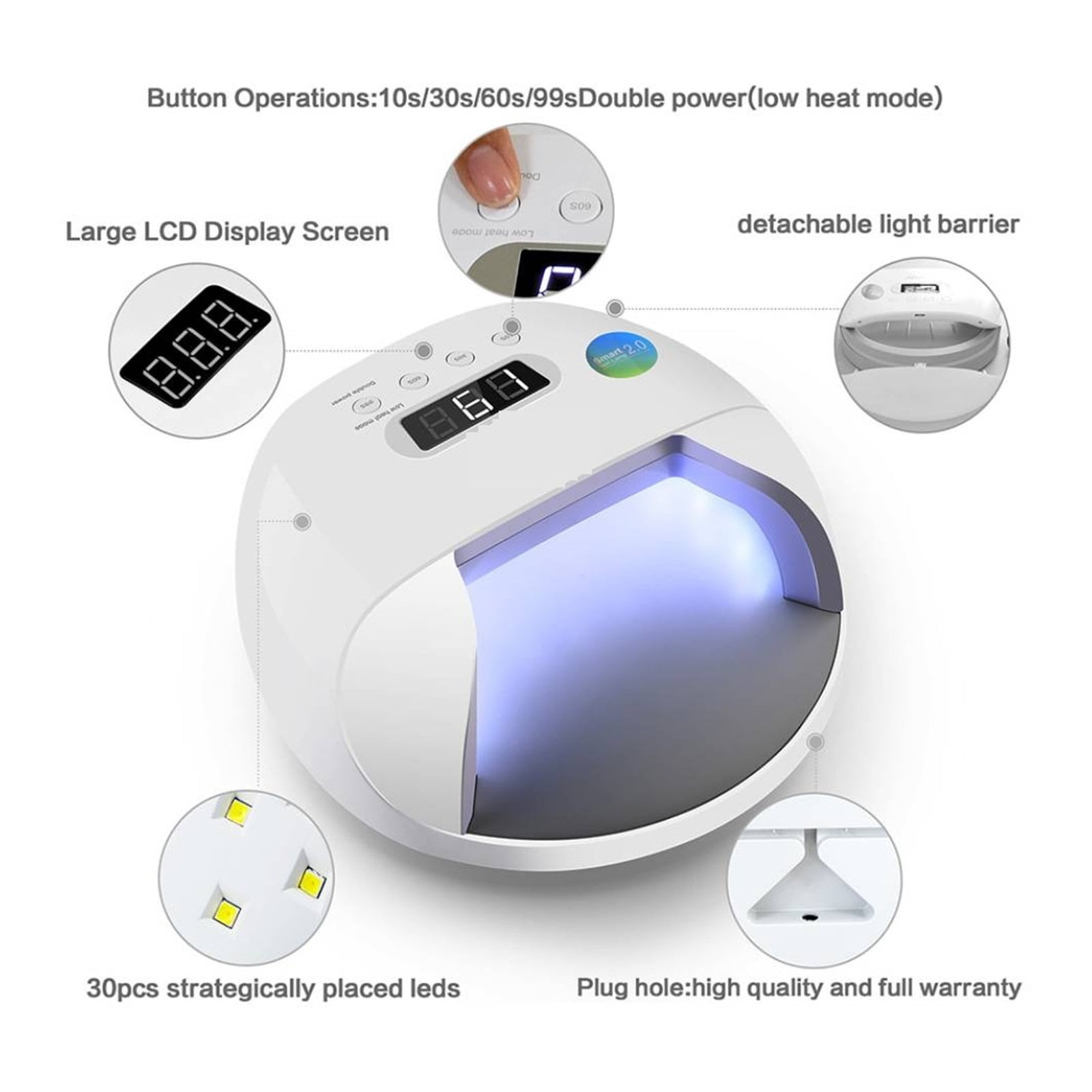 Nail Lamp UV LED Nail Lamp Dryer Big Power Fast Curing Nail Gel Professional Nail Dryers UV Gel Drying Tools Machine
