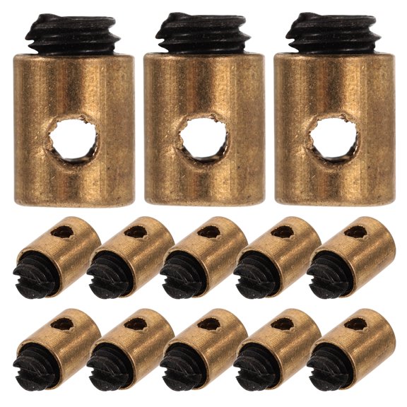 FELTECHELECTR Performance Improvement Throttle Cable Clamp Golden Metal 20pcs