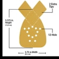 thumbnail image 2 of Dura-Gold Mouse Detail Sander Sandpaper Sanding Sheets - 220 Grit (Box of 24) - 12 Hole Pattern Hook & Loop Triangle Shaped Mouse Discs - Fits Black and Decker, Woodworking Wood Crafting, Auto, 2 of 5