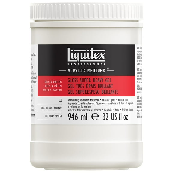 Liquitex Super Heavy Gloss Gel Medium, 32 oz.