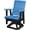 Black, Blue, variant on DutchCrafters Modern Horizontal Slat High Back Poly Glider Chair Outdoor Patio Furniture