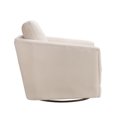 thumbnail image 2 of Miekor Furniture Gogh Swivel Chair in Ivory Stripe 6675, 2 of 5