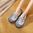 thumbnail image 6 of Fotbe Cats Group Pattern Women's Fuzzy Slippers Plush Slippers Fluffy Winter House Shoes Indoor and Outdoor-Large, 6 of 8