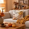 thumbnail image 6 of Fall Decor, Fall Decorations for Home, Indoor Fall Decor, Pumpkin Home Decor, 18X18 Inch Autumn Harvest Pumpkin Sunflower Print Throw Pillow Cover for Porch, Entryway, Bed, Patio,, 6 of 6