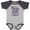Baseball Heather and Navy, variant on Military Uncle Proud Nephew Freedom Boys or Girls Baby Bodysuit