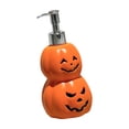 thumbnail image 2 of Dispensador de jabón recargable de vinilo, botella con bomba manual, botella con bomba de loción, forma de calabaza, duradero para baño, cocina, hotel, 2 of 9