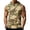 Brown, variant on Mens Sleeveless Hoodie Camouflage Pattern Drawstring Hooded Vest with Kangaroo Pocket Relaxed Fit Sportswear Top