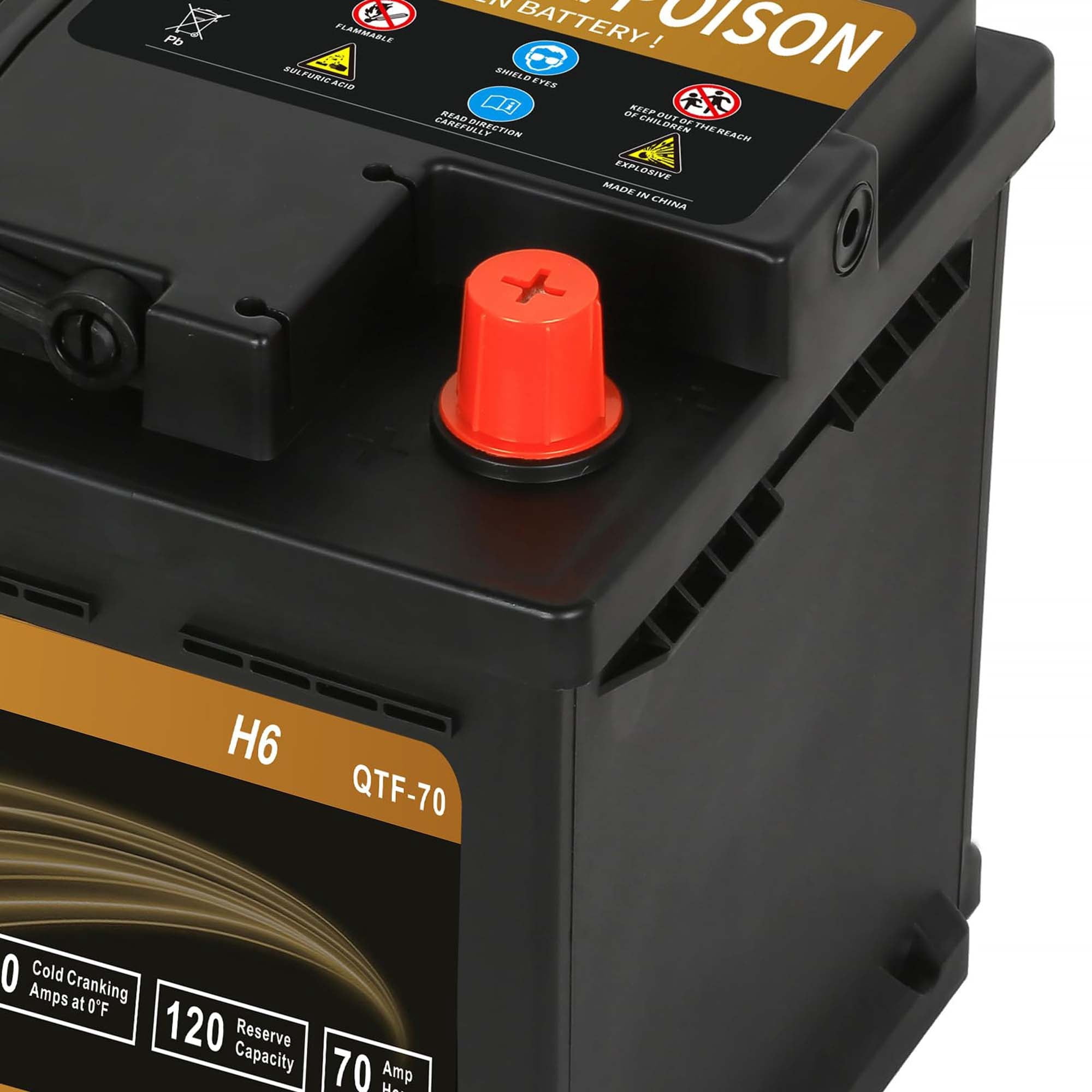 Anlibatt Car AGM Battery Group Size 48 H6 Start Stop Battery 12V 70Ah 760CCA Maintenance Free Rechargeable