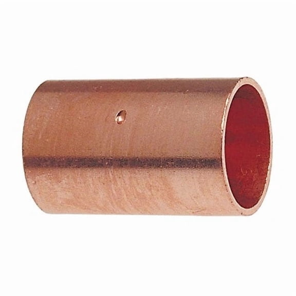 Nibco Coupling with Stop,Wrot Copper,3/8",CxC 600DS 3/8