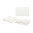 thumbnail image 2 of Weloille Brushed Microfiber Bedding Set 3 Pieces, Solid Color Soft Pillowcase Fitted Sheet Flat Sheet, Wrinkle Resistant Breathable Bed Linens, Comfortable Bedding for Home Bedroom Hotel Use, 2 of 6