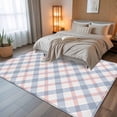 thumbnail image 5 of 6x9 Area Rugs, Abstract Plaid, Non-Skid Rubber Backing Large Rectangle Rugs - Living Room Bedroom Home Office, Minimalistic Multi Colors Country Rustic Plaid Indoor Floor Mat Carpets Washable Rug, 5 of 9
