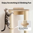 thumbnail image 4 of Rascador de Gatos Montado en Pared Veehoo 28,3" con Plataforma, 4 of 7