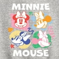 thumbnail image 3 of Disney - Minnie Mouse Multicolored Grid - Youth Crewneck Fleece Sweatshirt, 3 of 5