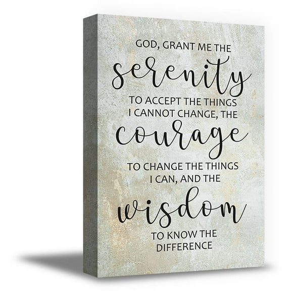 Awkward Styles Motivational Wall Art Inspirational Quotes God Grant Me Canvas Religious Courage Wall Prints Christian Wisdom Wall Quotes Serenity Inspirational Wall Decoration
