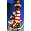 Holiday Lighthouse W/Lights Felt Applique Kit, 9X9X15