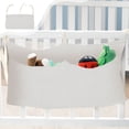thumbnail image 2 of Feltree Bedside Organizer with Double Layer & Multiple Pockets, 15.75 Inch Hanging Storage Bag, Soft Fabric Hanging Organizer for Stroller, Crib & Nursery Organization, 2 of 8