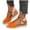 Orange, variant on Women's Retro Closed Toe Platform Sandals Color Blocking Lightweight Canvas Summer Dressy Ankle Strap Wedge Heels Purple Size 6