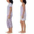 thumbnail image 4 of Carole Hochman Ladies' Size Small, 4-piece Pajamas Set, Purple, 4 of 8