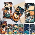 thumbnail image 2 of Funda bonita de astronauta estrella para Apple iPhone 11 13 12 14 Pro 7 XR X XS Max 8 6 6S Plus 5 5S SE 2020 13Pro, funda negra para teléfono, Capa 14 Tan Jianjun unisex, 2 of 2
