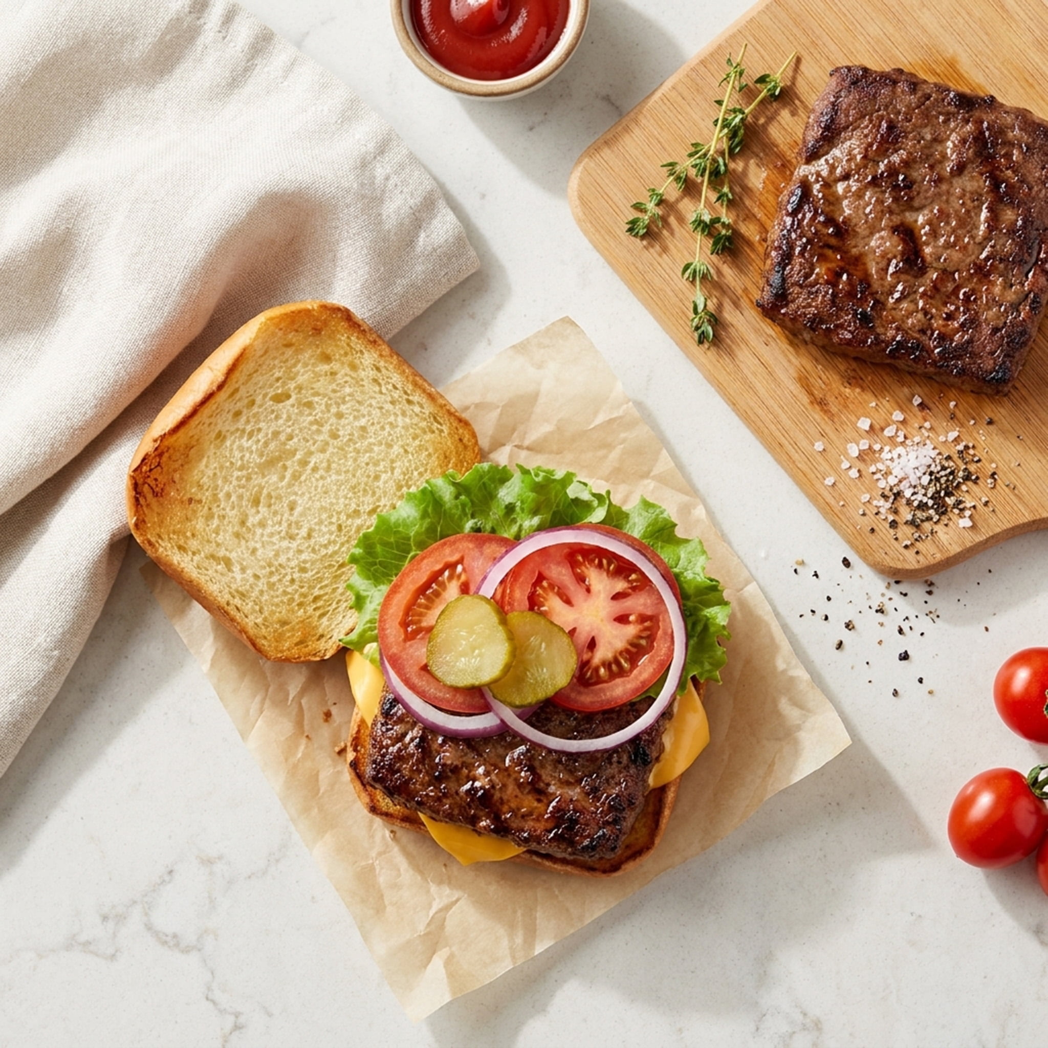 Great Value 100% Pure Beef Square Burgers, 75% Lean / 25% Fat, 3 lb, 12 Count (Frozen)