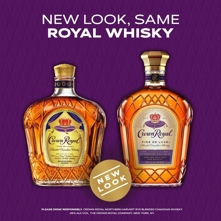 Crown Royal Fine De Luxe Blended Canadian Whisky, 750 mL, 40