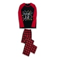 thumbnail image 6 of LuLiaMenton Christmas Pajamas, Let's Get Lit Print, Red Plaid Matching PJs, Plus Sizes, 9-10Y-Kid, 6 of 6