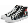thumbnail image 2 of Coolcustomize Fashion Skull High-Top Canvas Shoes for Men Women -Unique Vibrant High Top Sneakers Comfortable Casual Shoes, 2 of 7