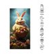 thumbnail image 4 of Xihbxyly Decoración para Puerta con Estampado de Conejito de Pascua, Diseño Festivo de Hierro Azul, Bonita Decoración para Fiestas, Versátil para Celebrar La Pascua, Fácil de Colgar, Tamaño 180 X 30, 4 of 6