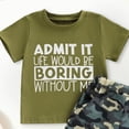 thumbnail image 4 of Toddler Boys Outfit Sets- Kids Summer Clothes 6-12 Months 12-24 Months 2t 3t 4t 5t 6t 7t Children Short Sleeve Casual Soft Cotton T Shirts And Shorts,Organiccotton 12-18 Months, 4 of 4