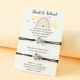 thumbnail image 3 of SIfdSeng 2Pcs Turtle Bracelet Back to School Gift Bracelet Plus Card Back to School Gifts Bracelet Set for 2 First Day of School Bracelet Mommy and Me Bracelets for Mother Silver Bracelet Charms, 3 of 5