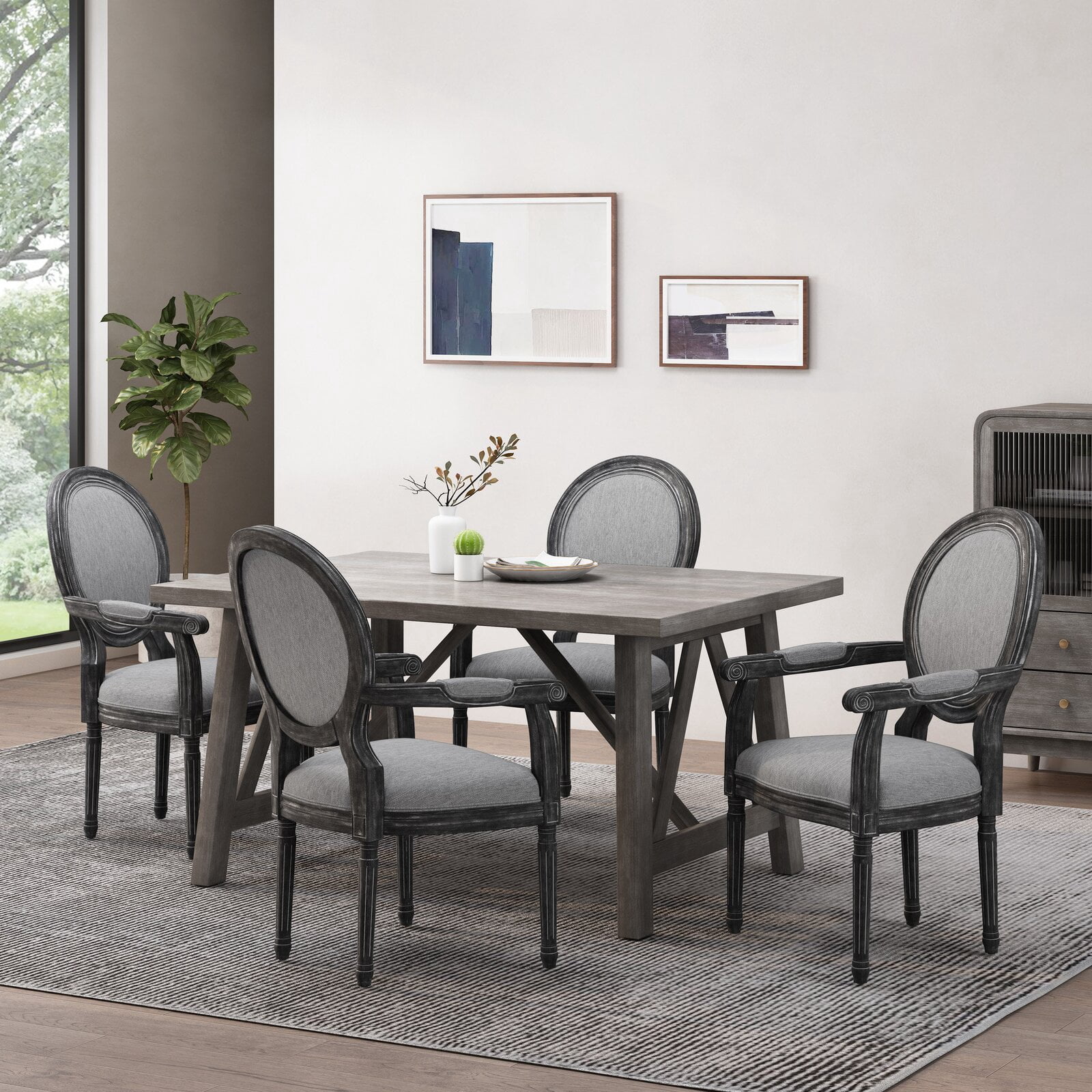 Vickie Dining Chair, Overall: 40.5'' H x 24.5'' W x 26'' D, Solid Wood -  Walmart.com