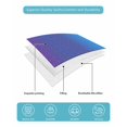 thumbnail image 5 of Quilts Twin-XL Size Bedding Set, Purple Blue Ombre Lightweight Quilted Comforter, Modern Color Gradient Striped Soft Reversible Bedspread Coverlet with Pillow Covers for All Season, 68" x 98", 5 of 7