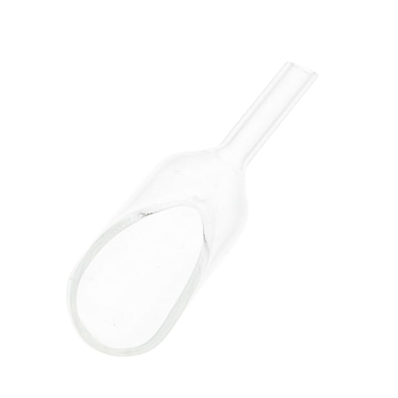 Clear Weighing Funnel Weighing Scoop Spoon Glass Weighing Tool for Labs