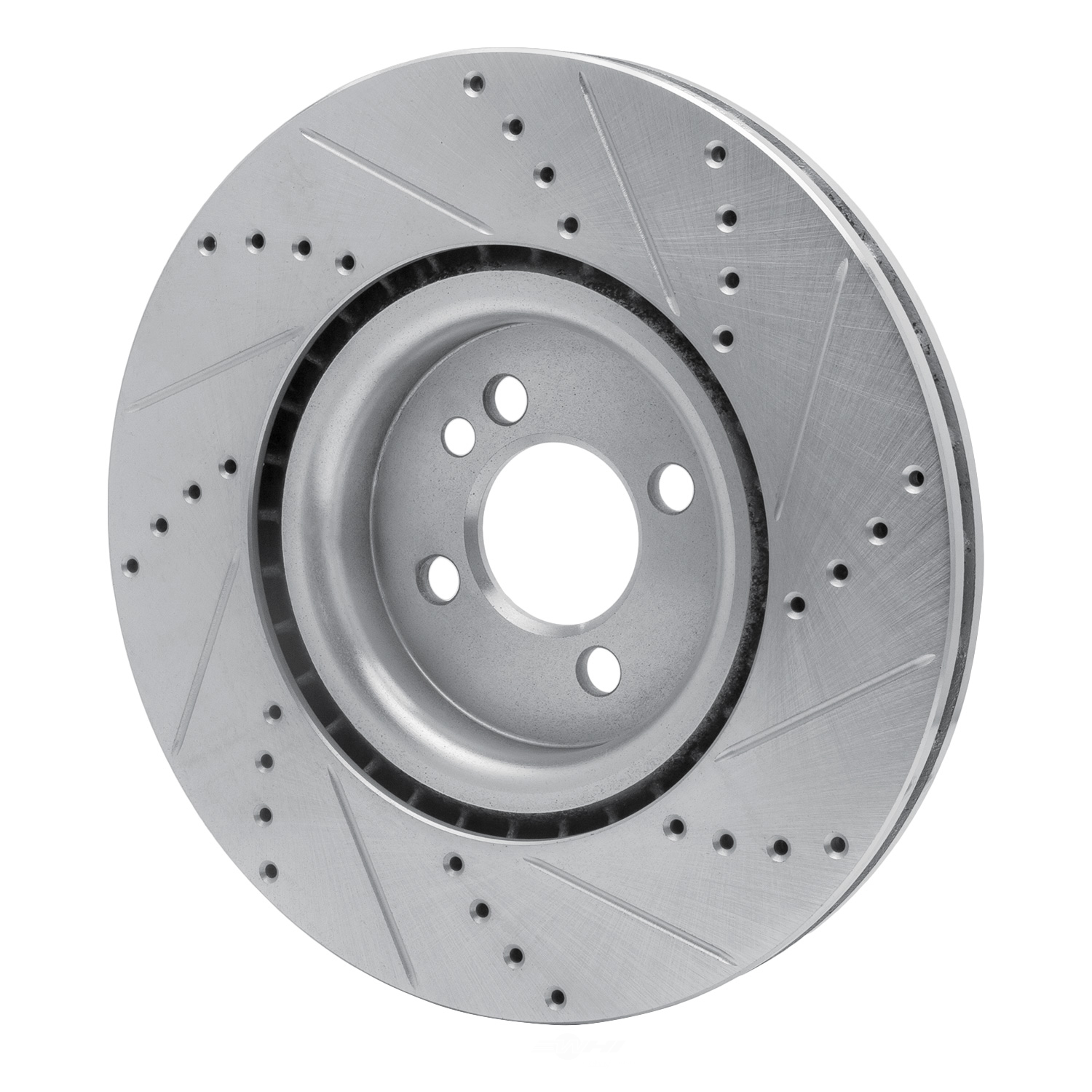 Dynamic Friction Company 631-32014L DFC Brake Rotor - Drilled And Slotted - Silver