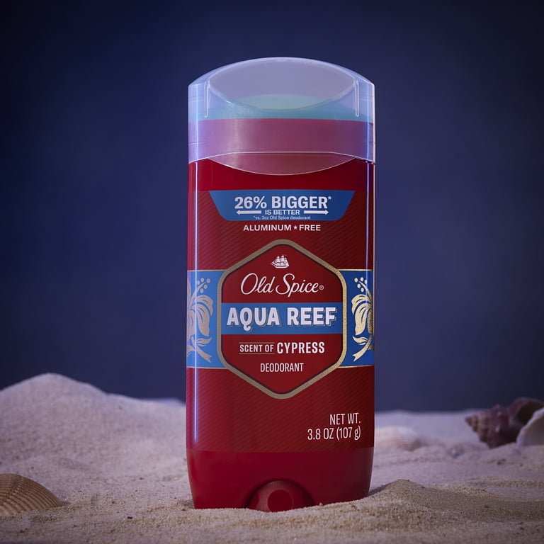 Old Spice Aluminum Free, Men's Deodorant, Aqua Reef, 3.8oz