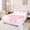White Pink A, variant on Feelyou Girly Pink Bowknot Initial K Bed Sheets, Kawaii Princess Crown Full Size Sheets, 4 Pieces, 1 Flat Sheet, 1 Fitted Sheet and 2 Pillowcases