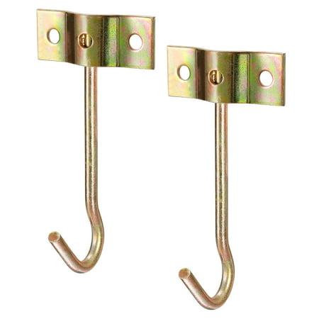 

Uxcell Ceiling Hooks 3.97 x1.57 x 7.87 Screw Mounted Top Hooks 2 Pack
