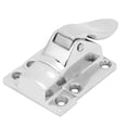 thumbnail image 4 of Pestillo de puerta de calidad naval, 2 uds., 48X38mm, abrazadera de pestillo bloqueable para puerta de gabinete de acero inoxidable 316 para barco, yate, RV, 4 of 12