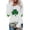 White, variant on Women's 2026 Shirts St Patricks Day Irish Shirt Green Printed Long Sleeves Tunic Casual Tee Tops