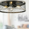 thumbnail image 3 of Golden Lighting 3171-FM15 BLK-CW 15 in. Bailey 3 Light Matte Black Flush Mount Ceiling Light, 3 of 4