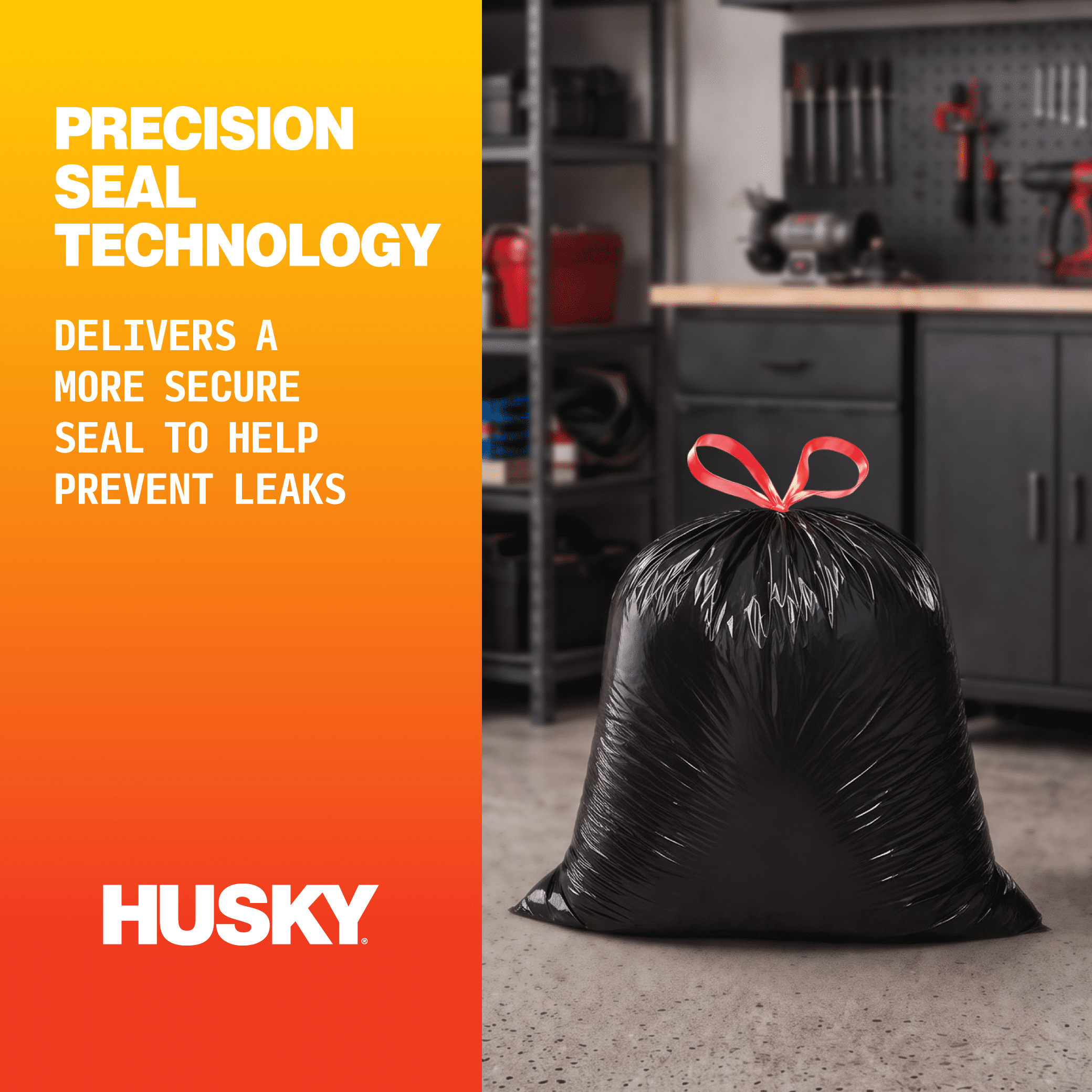 (2 pack) Husky 30 Gallon Large Drawstring Trash Bags, 80 Bags