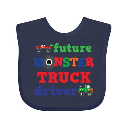 

Inktastic Monster Truck Future Driver Gift Baby Boy Bib