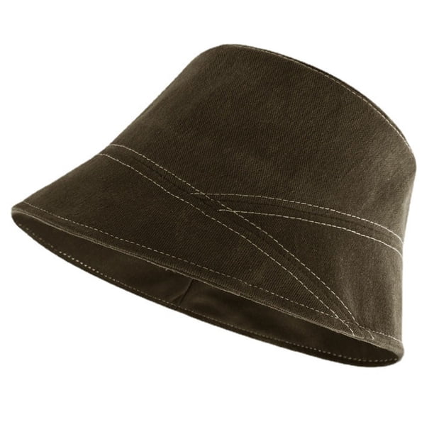 Sombrero de pescador con circunferencia de cabeza de 56-58 cm, sombrero de lavabo de verano para hombres y mujeres, sombrero de sol de línea simple que cubre la cara, sombrero protector