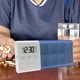 thumbnail image 1 of Pastillero de viaje con alarma y recordatorio, gran capacidad, portátil, a prueba de polvo, electrónico, para mochileros y acampadas. Azul, 1 of 8