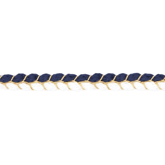 Sewing Braid Trim, 11 Yards 0.6 Inch Twisted Cotton Cord Trim, Handmade DIY Craft Embellishment Costume Garment Decor Accessory, Style 3
