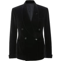 Mens Black Velvet Blazers Christmas Host Party Wear Blazers Coat Jacket Elegant Double Breasted Jackets