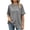 Gray-A-60602aa, variant on S-6XL Plus Size Womens Tunic Tops Crew Neck Short Sleeve Shirts for Women Hide Belly Summer Vacation Pink Womens Tops