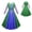 Green Dress Only, variant on Girls Sanderson Sisters Witch Costume Dress Halloween Cosplay Outfits